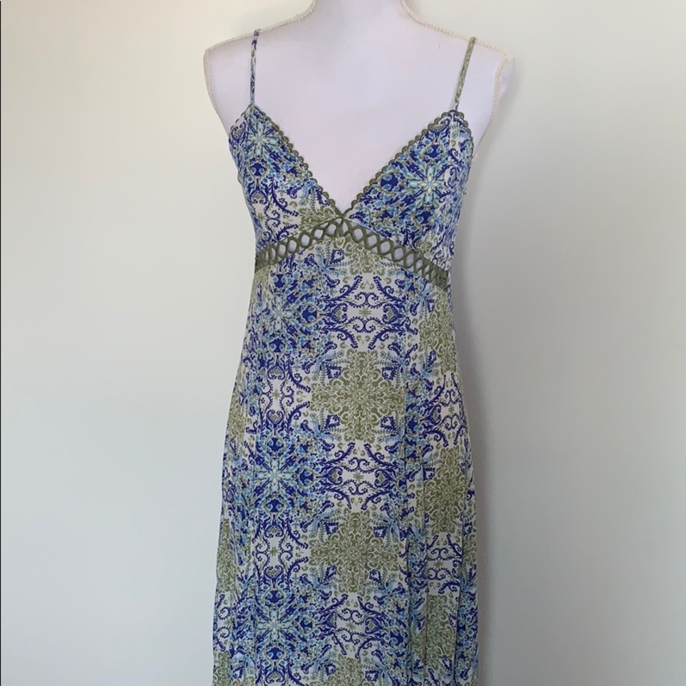 Long dress with cutouts and side slits